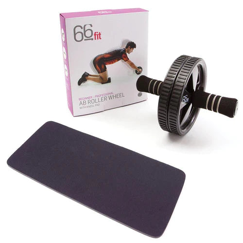 66fit BEGINNER - PROFESSIONAL AB ROLLER WHEEL WITH KNEEL PAD