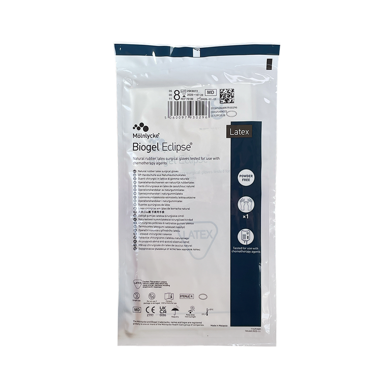 BIOGEL ECLIPSE SURGICAL GLOVES - STERILE AND POWDER FREE (PAIR-1)