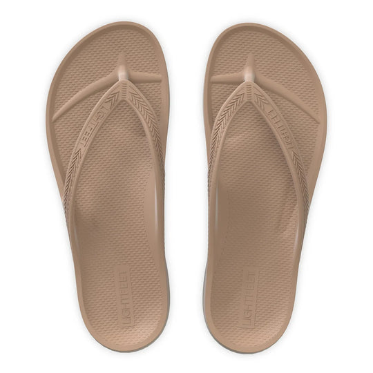 LIGHTFEET ARCH SUPPORT JANDALS - LATTE