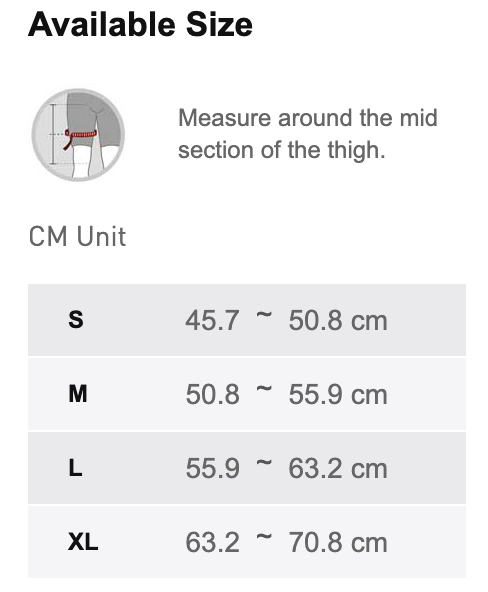 LP705 THIGH SUPPORT