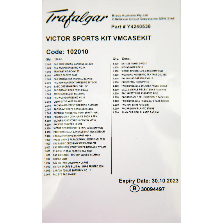 VICTOR MEDICAL CASE SPORTS KIT