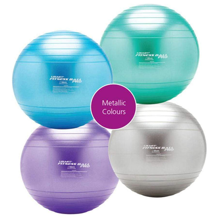 LOUMET PRO FITNESS SWISS BALL - METALLIC COLOURS