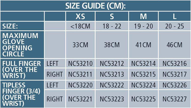 NORCO THERAPEUTIC COMPRESSION OEDEMA GLOVES FULL LENGTH
