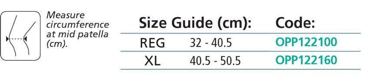OPP1221 ADJUSTABLE CONTOUR KNEE SUPPORT