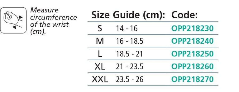 OPP2182 WRIST SPLINT WITH ELASTIC STRAP