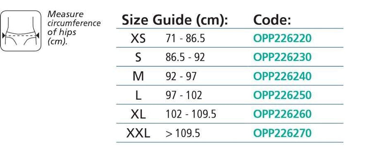 OPP2262 SACRO BELT WITH REINFORCEMENT STRAP